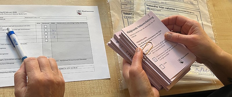 Slutgiltig rösträkning genomfördes torsdag 26 februari