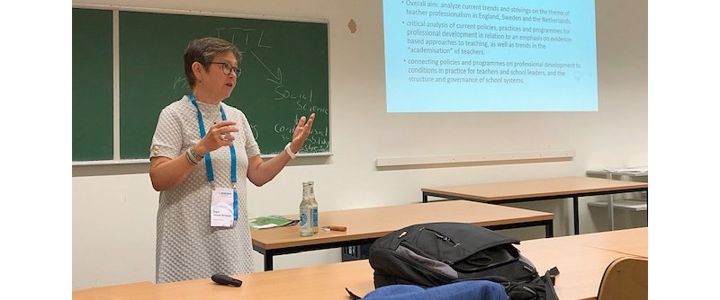 Ordförande Inger Erixon Arreman inledde symposiet Current Developments and Trends In Teachers’ Professional Development – policy and practices in England, Sweden and the Netherlands.