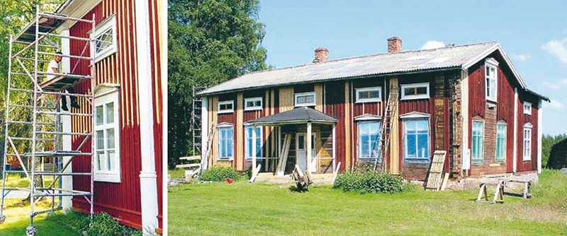 Varsam renovering av en Norrbottensgård.