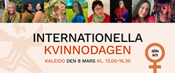 Internationella kvinnodagen firas på Kaleido 8 mars
