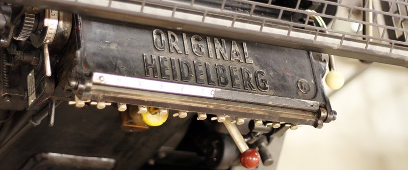 Heidelberg vikmaskin med stor kapacitet