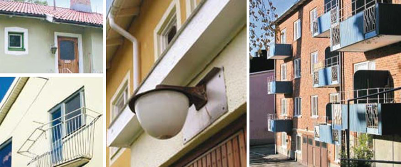 Folkhemmets byggnader bär på många omsorgsfulla detaljer. Fritidshuset tillåter folket att leva i all enkelhet i naturen.