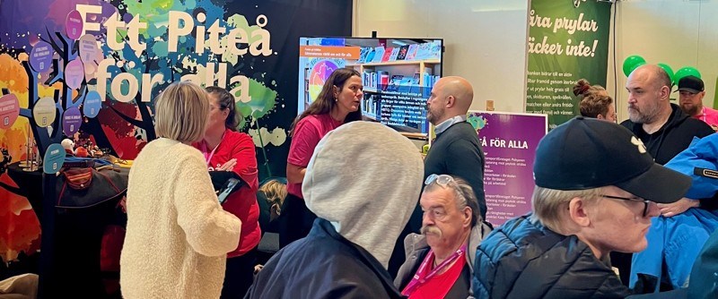Piteås monter väckte stort intresse under MR-dagarna i Skellefteå 2024
