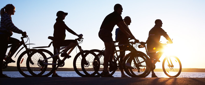 Cykeltur i midnattssolen