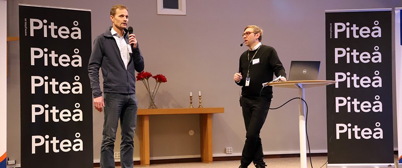 Daniel Fåhraeus, VD PIKAB & Nicklas Winblad von Walter, näringslivschef Piteå kommun