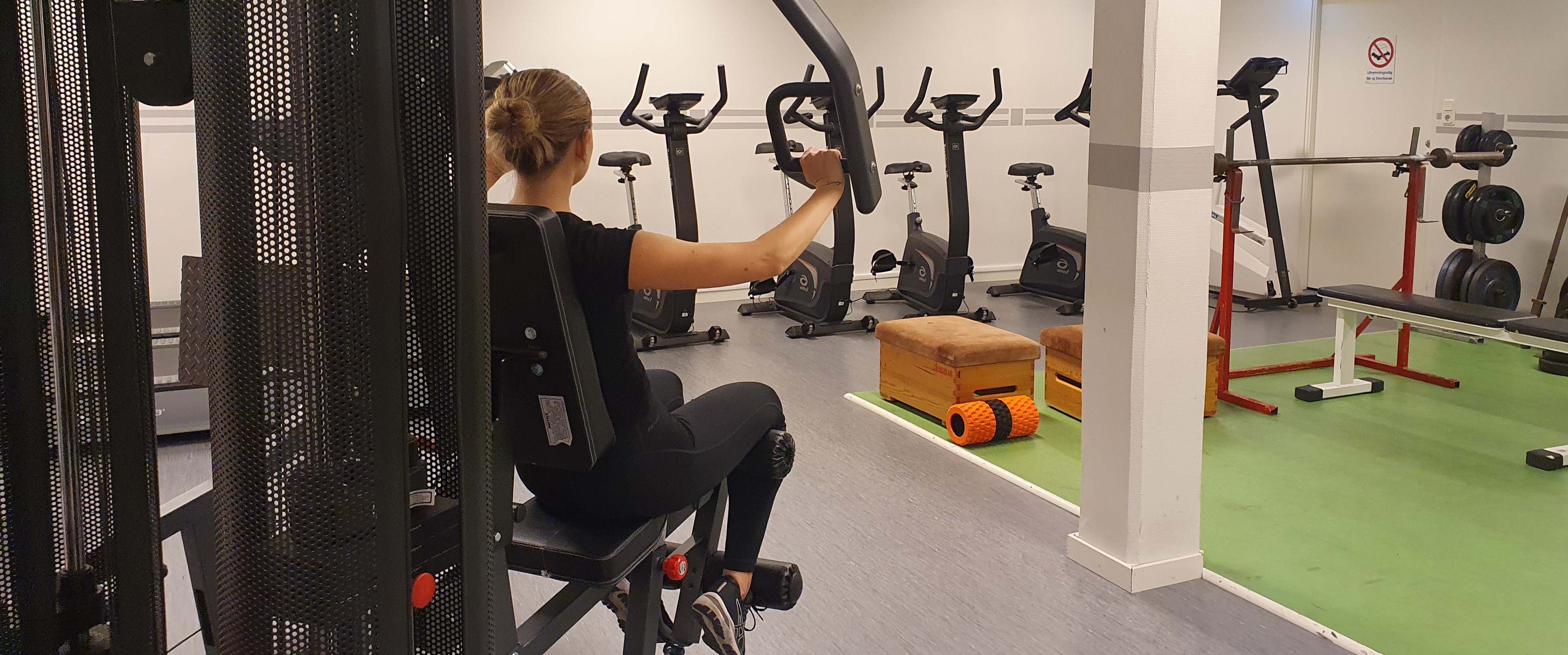 Skolans gym kan också nyttjas på kvällstid