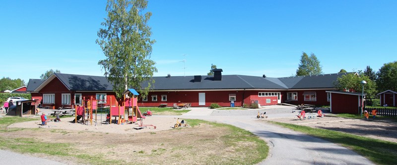 Vy över Tallåsens förskola