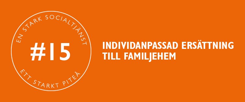 Förbättring nr 15 - Individanpassad ersättning till familjehem.