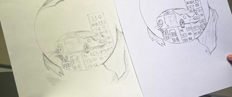 Årskurs 7 på Solanderskolan arbetar med elskåpsutställningen.