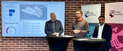 Patric Lundström, Jonas Gunnarsson och Daniel Bergman berättar om resultat i  folkomröstningen.
