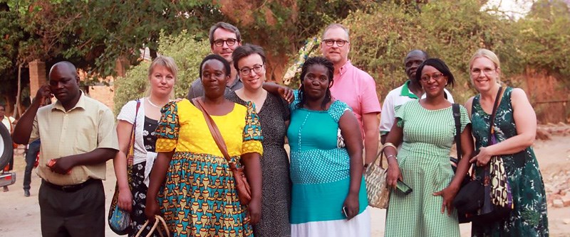 The delegation från Piteå with women from Chinsali