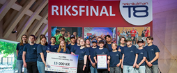 Eleverna på Hortlaxskolan tog hem en hedrande andraplats i Teknikåttan.
