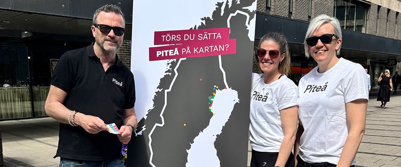 På plats i Kungsholmen för att se om Stockholmarna kunde sätta Piteå på kartan