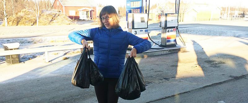 Valentina Carlsson med 90 piroger inför hemfärden