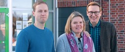 Roger Mikaelsson, Jeanette Viklund och Gunnar Lönnberg är tre av lärarna som jobbar med Erasmusprojektet Connecting Woods på Sjulnäs skola.